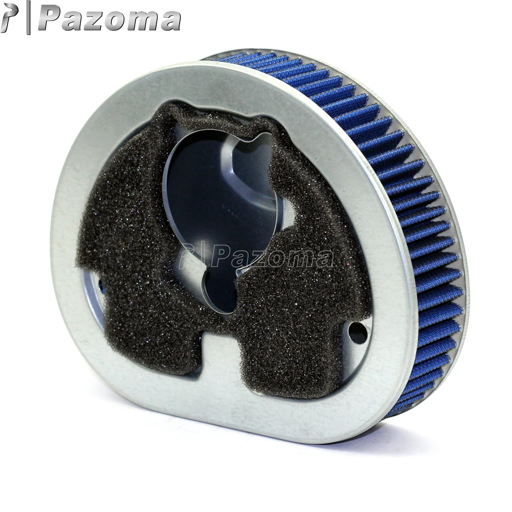 Blue Motorcycles Air Filter Cleaner For Harley Softail Fat Bob Dyna Low Rider Electra Wide Super Glide Road King 82 CI 1995-1999