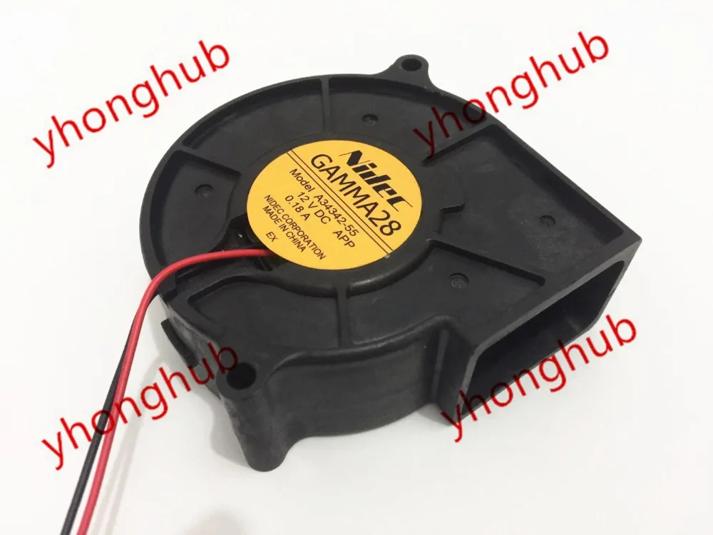 

Nidec A34342-55 APP DC 12V 0.18A 2-wire Server Cooling Fan