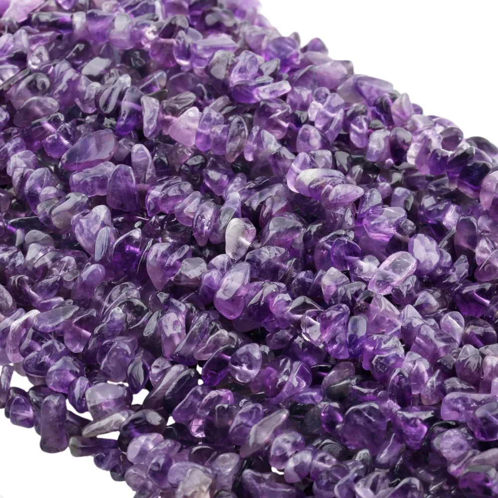 TUMBEELLUWA Semi Precious Gem stone Chips Stone Loose Beads for Jewelry DIY Making 33 Inch Strand Drilled