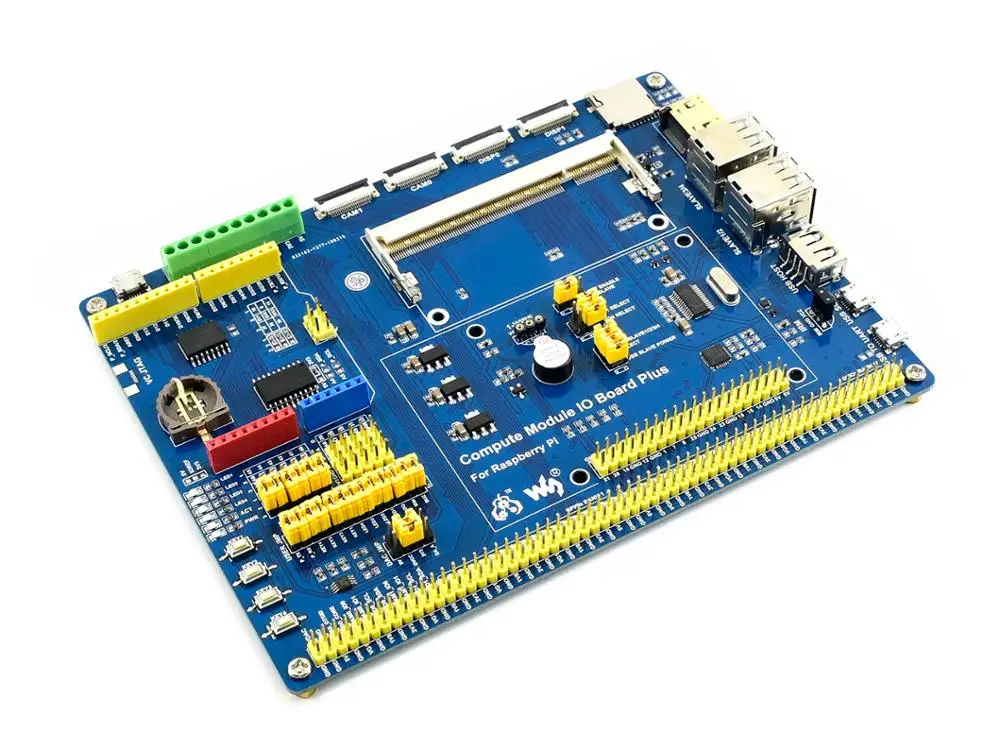 Waveshare Rechen Modul IO Board Plus Verbund Breakout Board für Raspberry Pi CM3/CM3L/CM3 +/CM3 + L