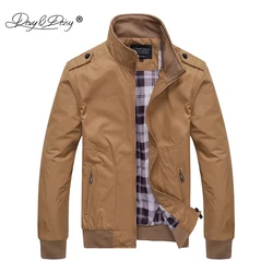 DAVYDAISY 2020 New Men Jacket L-5XL Men Spring Autumn Outerwear Mandarin Causal Fashion Male Coats Male Bomber Jackets JK103