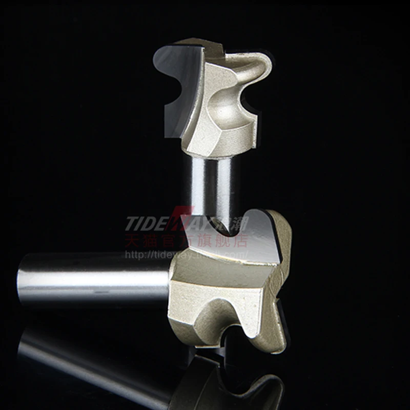 1/2x 5/8 polegadas 4.5Rádio Dedo Prego Tipo Arc Router Bits semi-redondos HUHAO para corte de madeira Tideway 3074