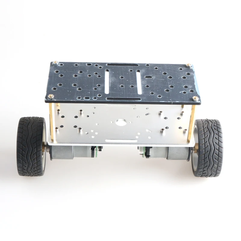 Double Plate 2wd Two Rounds of Self-balancing DC 12V Motor Car Two-wheel Balancing Car Smart Car Chassis Kit