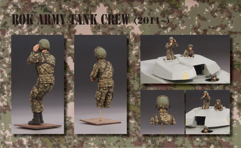 Unpainted Kit 1/35  modern strong Army Tank Crew - 2011 soldier   figure Historical  Figure Resin  Kit