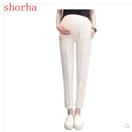 

2018 Black and white new Belly Maternity Pants Elastic Waist Pencil Trousers Clothes for Pregnant Women Pregnancy Pants