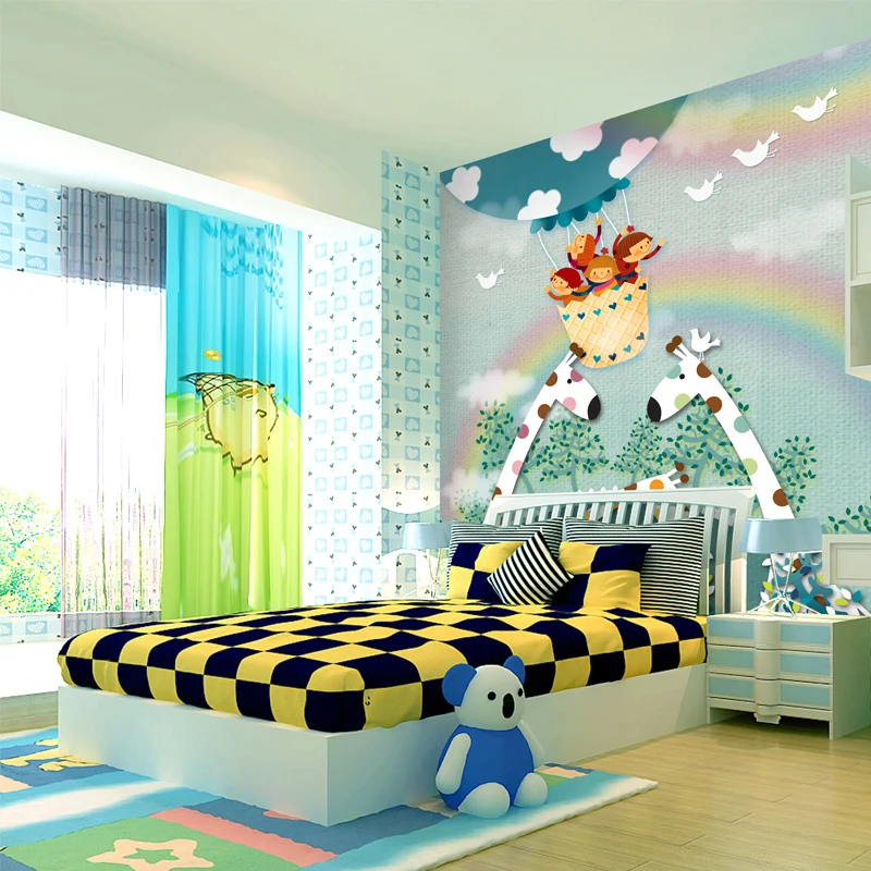 

Custom wallpaper murals,cartoon cute children for kids room bedroom TV background wallpaper mural papel de parede