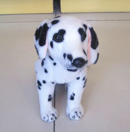 gevuld simulatie dier 30 cm squat Dalmatische hond knuffel simulatie pop d7807