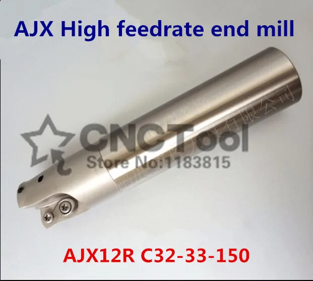 

AJX12R C32-33-150 Face End Milling Cutter AJX High feedrate end mill,High Speed Milling Indexable Milling Cutter