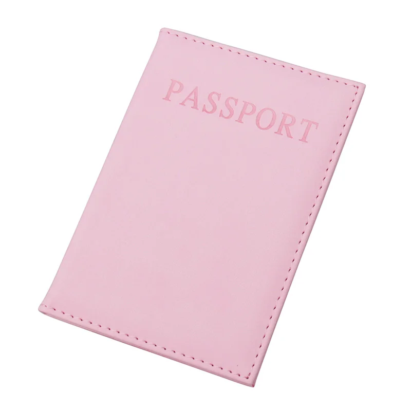 

Zongshu Solid Color Passport Holder ID Card Passport Cover PU Leather Protector Case Travel Organizer (Customize available)