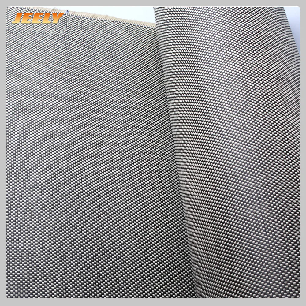 Jeely Aramid 1670Dtex Carbon 3K Fiber Weave Fabric 200g/m2 Plain Cloth 1m Width