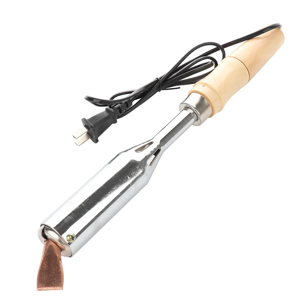 

220V 300W Electric Soldering Iron High Power Chisel Tip Soldering Iron Chisel Tip Wood Handle Welding Tools