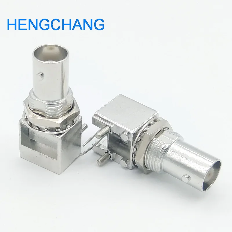 Right angle BNC Female PCB Mount Socket Chassis BNC Connector 10pcs