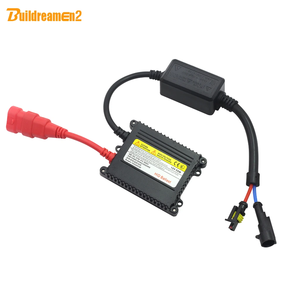 Buildreamen2 AC HID Xenon Ballast 35W 55W 12V Slim Block Digital Ballast For Car Xenon Lamp H1 H3 H4 H7 H8 H9 H11 9005 9006 9007