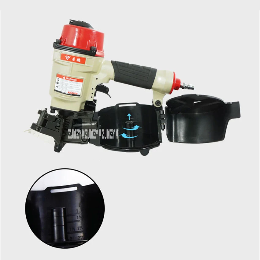 MCN55 Pneumatic Nail Gun Air Nailer Gun Pneumatic Nailer Woodworking Air Stapler Pneumatic Coil Nailer Nail Gun Air Tool