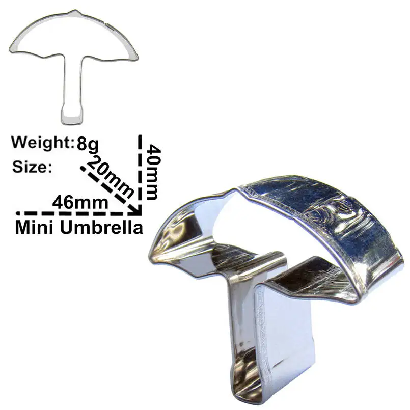 Molto Semplice E Pratico Forma di Ombrello In Acciaio Strumenti Decorazione di Una Torta, Biscotti E Biscotti di Cottura Della Muffa di Vendita Diretta