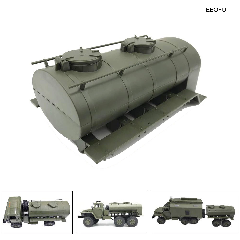 EBOYU Oil Tank Decorate Box for WPL B14 B16 B24 B36 C24 C14 2.4G RC Crawler Military Truck