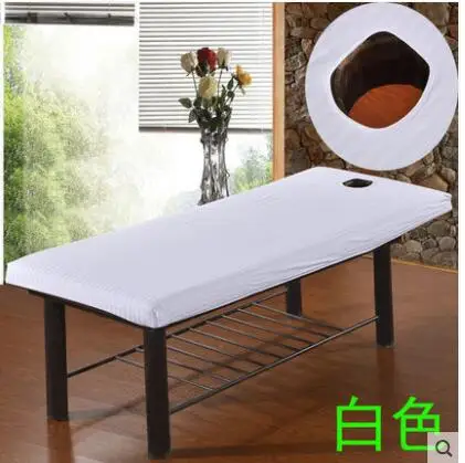 

Beauty bed cotton beauty salon foot bath towel massage massage medical with hole elastic bed cover sheets opening