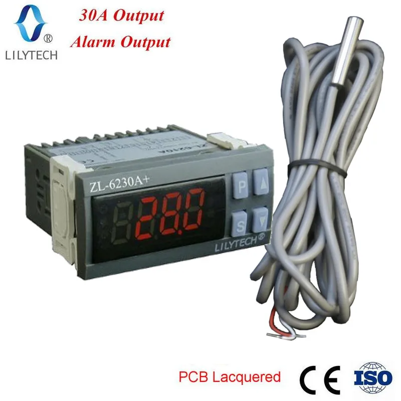 ZL-6230A+, 30A Output, Digital, Temperature Controller, Thermostat, Lilytech