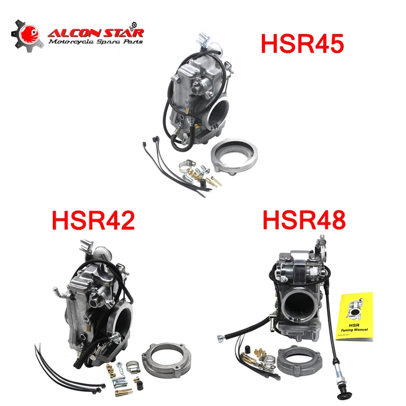 Alconstar-HSR42 HSR45 HSR48 Carburetor Motorcycle 4T Accelerator Pump Performance Pumper Carburetor For Harley TM42 TM45 TM48