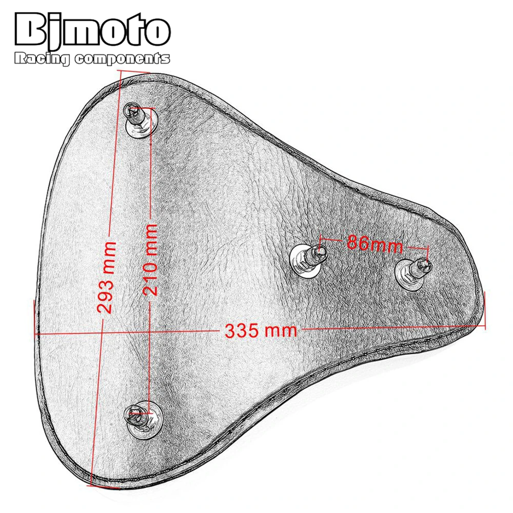 Moto Bobber Motorcycle Solo Seat Chopper Saddle Vintage Cushion Parts For Harley Davidson Iron 883 Sportster Custom Seat Mount