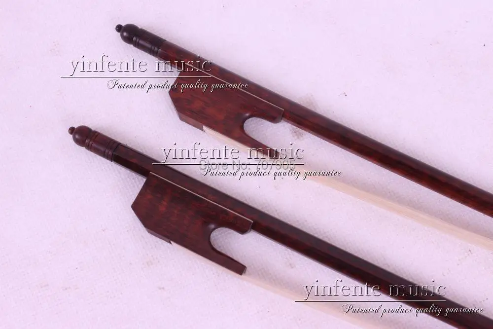 

1 pcs 4/4 violin Bow Baroque Snakewood Ebony f rog High Quality New 8+2#