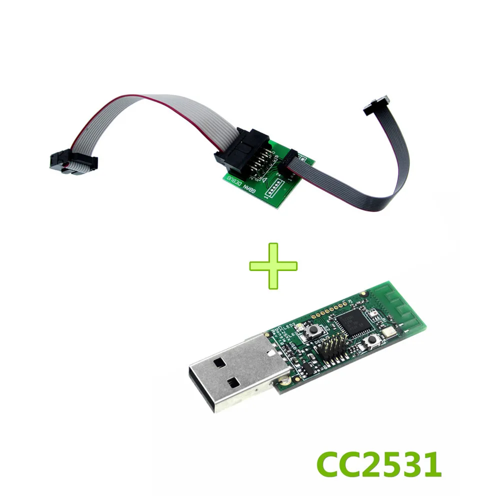 CC Debugger ZIGBEE emulator CC2531 CC2540 Sniffer Wireless Board Bluetooth 4.0 Dongle Capture USB Programmer Downloader Cable