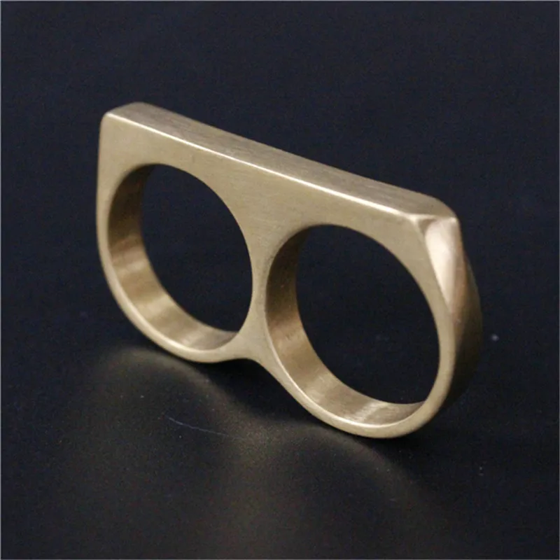 Support Dropship 4 Color Double Ring 316L Stainless Steel Cool Fashion Punk Style Newest Design Ring