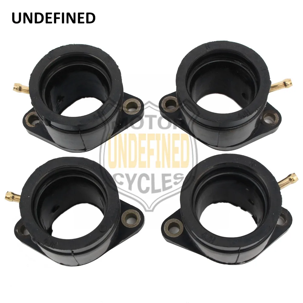 4 Pcs Black Carburetor Adapter Intake Manifold Joint Boot Set for Yamaha YZF600R 1995-2007 2006 2005 Carburador Moto