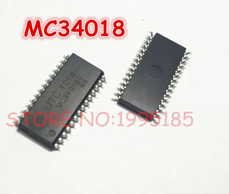 10Pcs/Lot MC34018 SOP-28 Handsfree / Voice switched speaker IC 34018 SOP28 NEW