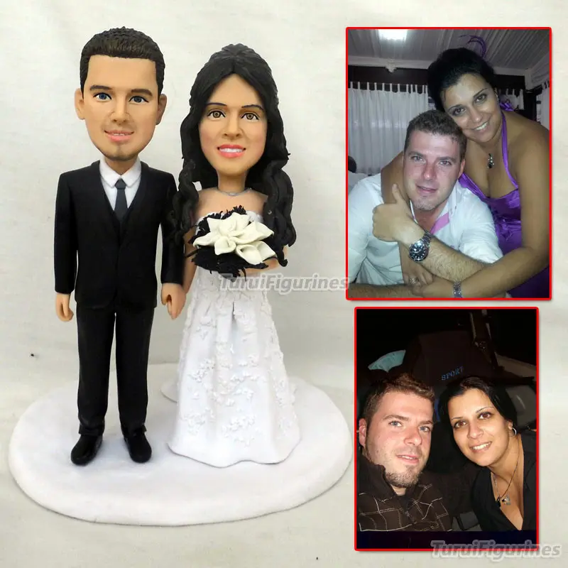 custom wedding cake topper with dog Pet Portrait Custom Customized Family Cake Topper great idea unique gift made by hand statue