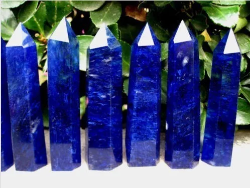 12pcs 70-90mm blue smelt quartz CRYSTAL POINT HEALING WAND