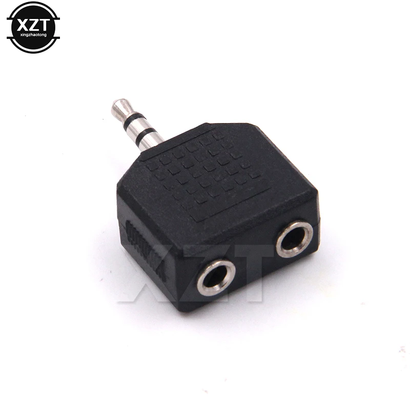 Newest Hot Sale 3.5mm Jack 1 to 2 Double Earphone Headphone Y Splitter Cable Cord Adapter Plug for MP3 Phone