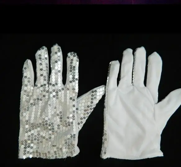 LED Flashing Sequins Gloves Party Dance Finger Lighting Glow Light Up Gloves bar Halloween Christmas performance stage props