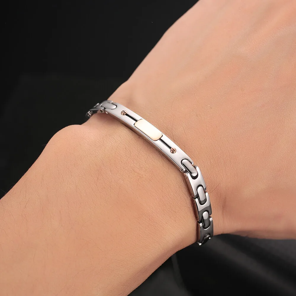 Moocare men women stainless steel bracelet wrist charm chain jewelry drop shopping