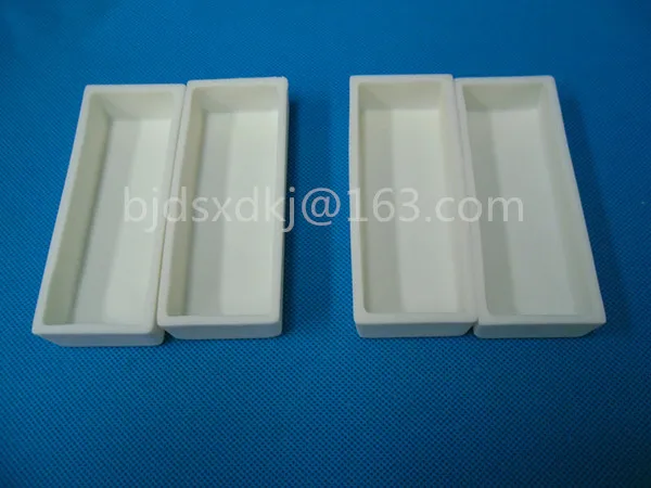 

100*40*20mm / 99.3% alumina crucible / Boat / corundum crucible / Al2O3 ceramic crucible / Sintered crucible