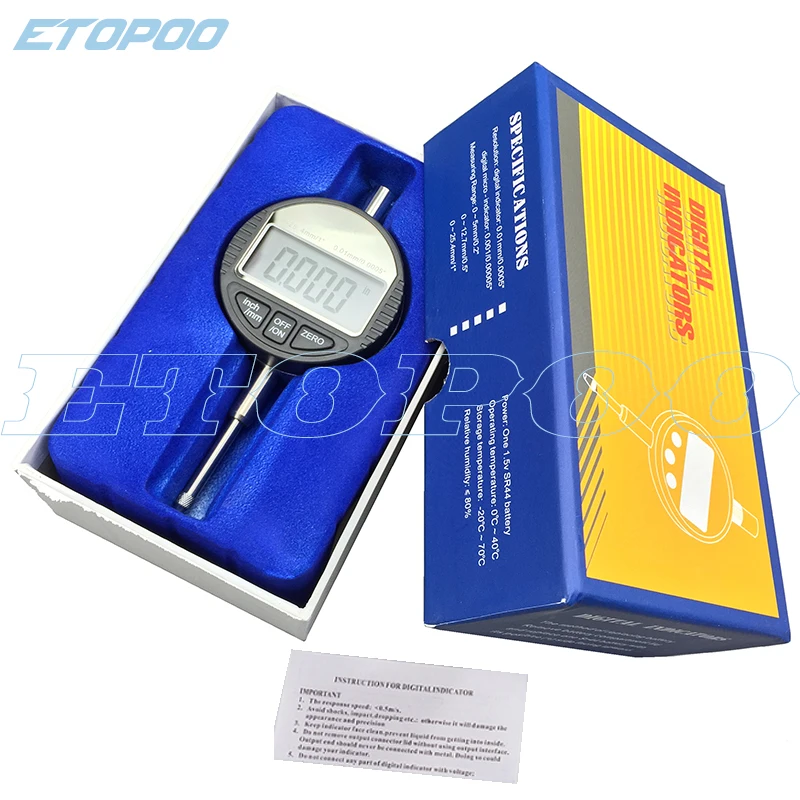 0-25.4mm 0.01mm electronic digital indicator 0-12.7mm 0.001mm 0.00005 \