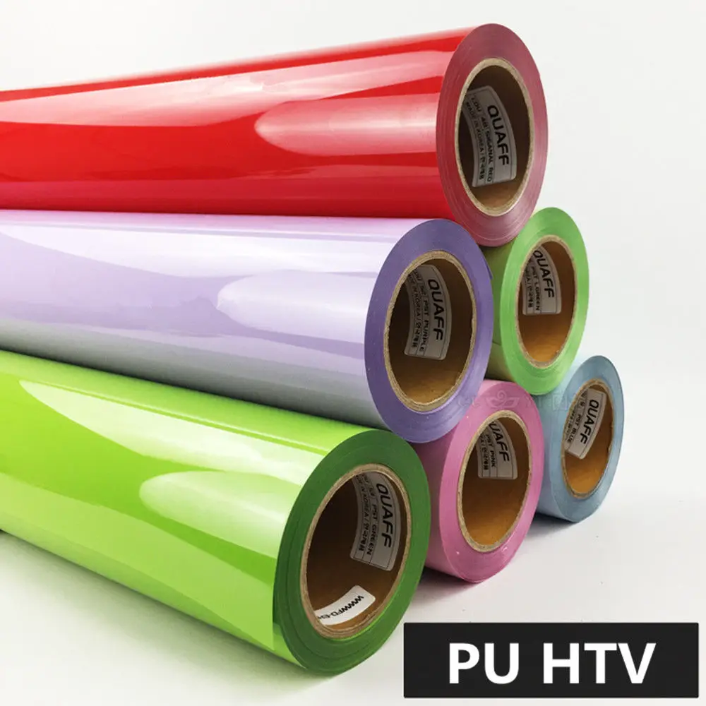 

Sunice PU Heat Transfer Vinyl Film HTV Iron On Vinyl Heat Press Vinyl Iron on T-shirts Clothes 10 colors 0.3x50m