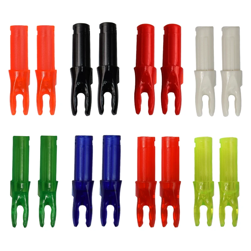 50pcs/lot Archery Plastic Nock Tails for ID6.2mm Arrow Shaft Sccessories Archery Hunting Shooting Outdoor