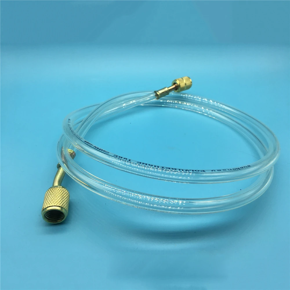 85cm-135cm Transparent High Pressure Filling Freon Pipe Clear Tube For Air Conditioner Refrigerator Fluoride Filling Hose