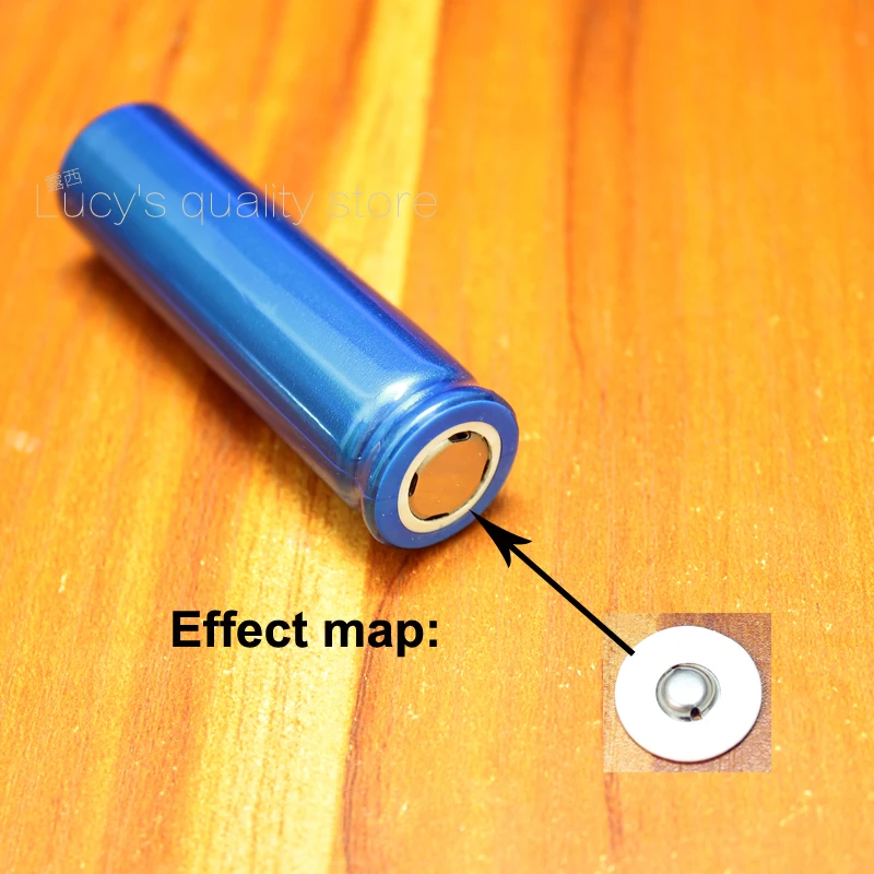 100 teile/los 18650 batterie flachkopf zu ändern die verschlusskappe 18650 lithium-batterie positive punktschweißen verschlusskappe batterie zubehör