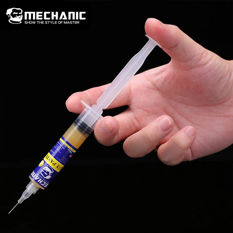 MECHANIC Liquid/paste soldering flux for iPhone cpu nada BGA demolition special solder paste [10cc] + Needle