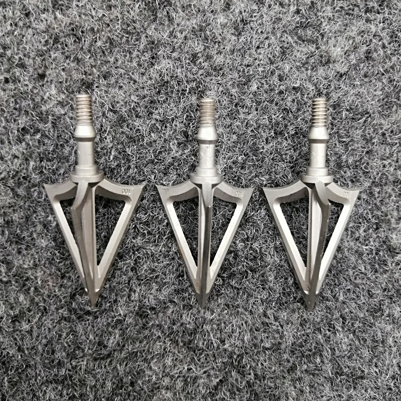 3/6/12/24pcs Archery Blade Broadhead Sharp 100Grain Arrow Head Stainless Alloy 3 Blade G5 Arrowhead Screw Tips Hunting