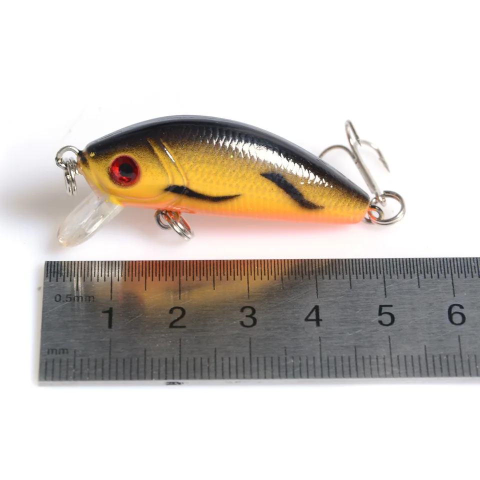 2PCS Sinking Fishing Minnow Lure Crankbait Hard Lures Wobblers 5cm/3.6g Artificial Bait Bass