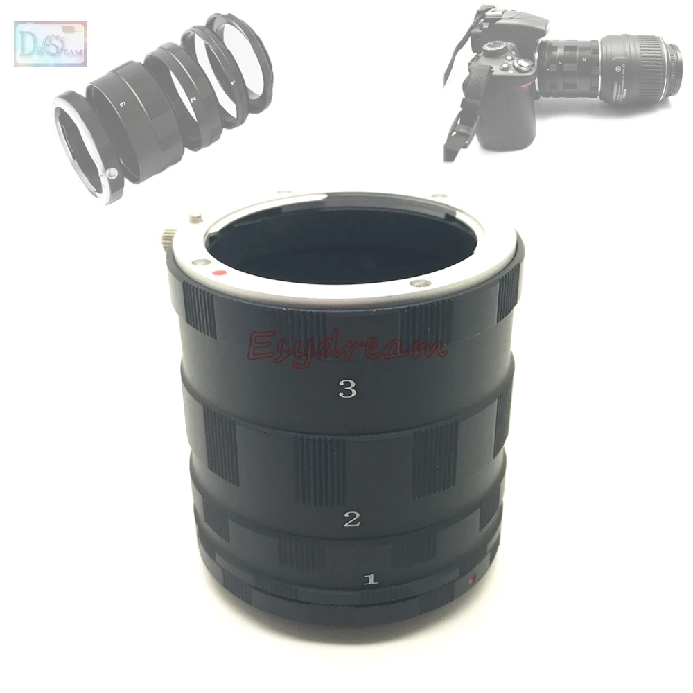 Macro Extension Tube 3 Rings for Sony Alpha Minolta MA AF Camera Lens A900 A99 A65 A77 A700 A37 A35 A33 A55 A57 A58 A580 A330