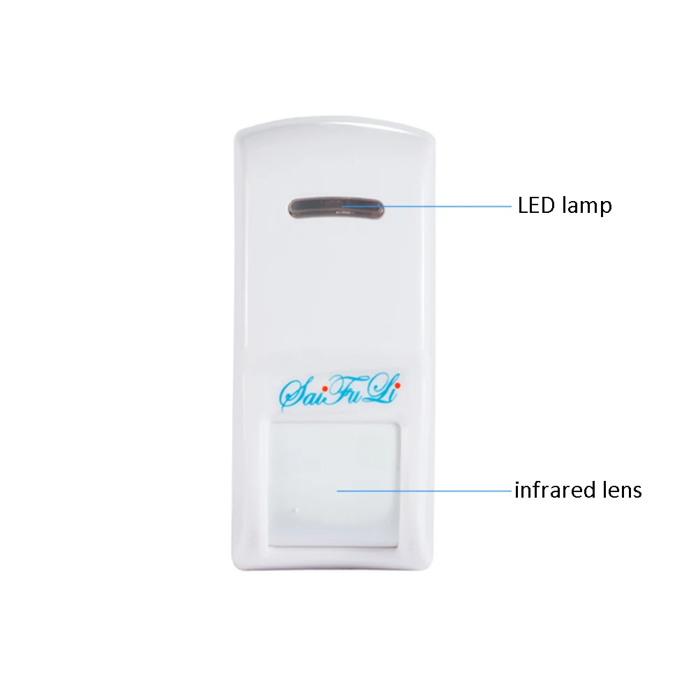 4Pcs Wall Mounted Wire Infrared Detector For Alarm System Or Smart Control PIR Motion Sensor 15° Curtain Intruder Alarm