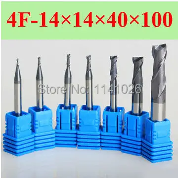 

4F-14*14*40*100,HRC50,Spiral Bit Milling Tools Carbide CNC flat End mills Router bits , the lathe tool,boring bar,cnc,machine