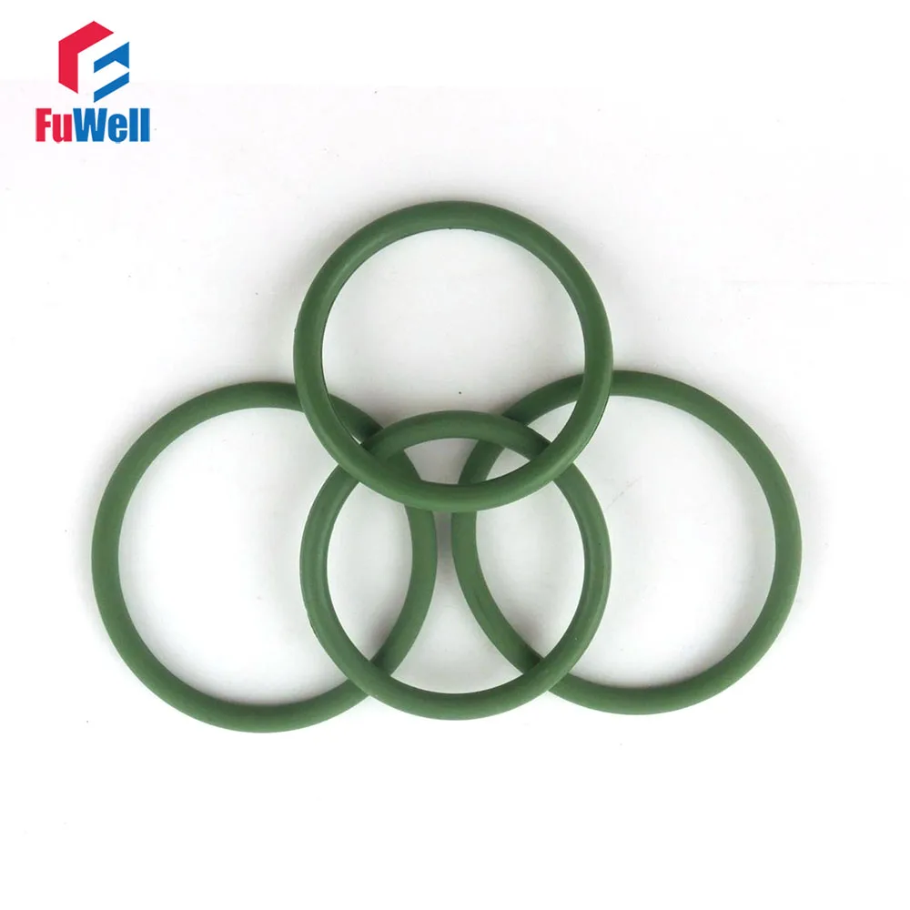 5pcs 4mm Thickness Green FKM O-Rings Seal Gasket Washer 85/90/95/100/105/110/115/120/125/130mm OD FKM O Ring Gaskets