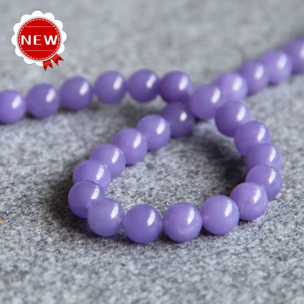 DIY Hot New Necklace&Bracelet 10mm Natural Purple Alexandrite Created Round Shape Beads Stone 15inch Jewelry Making wholesale