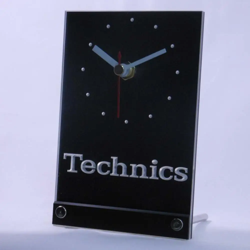 tnc0434 Technics Turntables DJ Music Table Desk 3D LED Clock