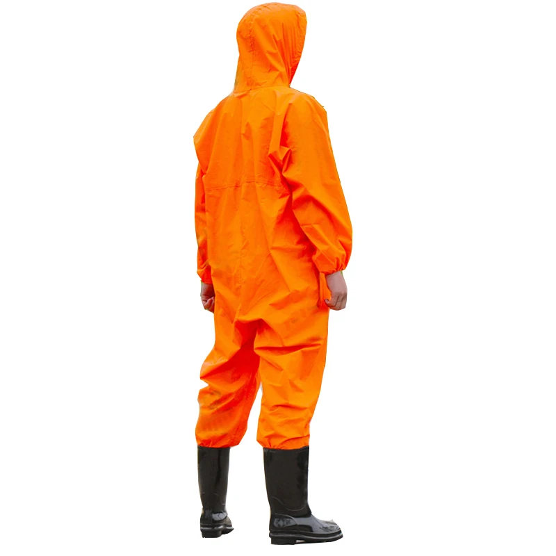 Working-Coveralls Waterproof Hooded Raincoat Overalls Anti-Oily Dust-Proof Paint Spray-Clothing Hood Protective Work-Clothes